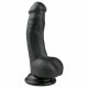 Easytoys - zaciskane dildo do jąder (15 cm) - czarne 