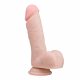 Easytoys - zaciskane dildo do jąder (17,5 cm) - naturalne 