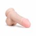 Easytoys - zaciskane dildo do jąder (17,5 cm) - naturalne 