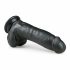 Easytoys - zaciskane dildo do jąder (20 cm) - czarne 