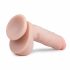 Easytoys - zaciskane dildo do jąder (22,5 cm) - naturalne 