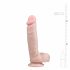 Easytoys - zaciskane dildo do jąder (22,5 cm) - naturalne 