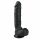 Easytoys - zaciskane dildo do jąder (22,5 cm) - czarne 