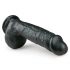 Easytoys - zaciskane dildo do jąder (22,5 cm) - czarne 