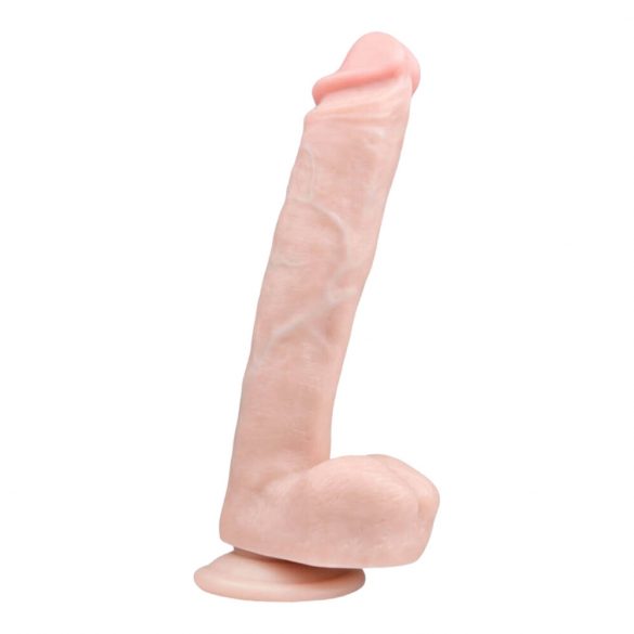 Easytoys - duże dildo z jądrami (26,5 cm) - naturalne 