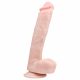 Easytoys - duże dildo z jądrami (26,5 cm) - naturalne 