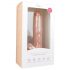 Easytoys - duży dildo z przyssawką i jądrami (26,5cm) - naturalny