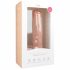 Easytoys - duże dildo z jądrami (29,5cm) - naturalne 