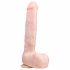 Easytoys - duże dildo z jądrami (29,5cm) - naturalne 