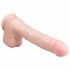 Easytoys - duże dildo z jądrami (29,5cm) - naturalne 