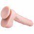 Easytoys - duże dildo z jądrami (29,5cm) - naturalne 