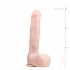 Easytoys - duże dildo z jądrami (29,5cm) - naturalne 