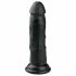 Easytoys - dildo z zaciskiem (15,5 cm) - czarny 