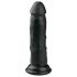 Easytoys - realistyczny dildo z przyssawką (15,5 cm) - czarny