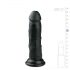 Easytoys - realistyczny dildo z przyssawką (15,5 cm) - czarny