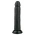 Easytoys - zaciskane, realistyczne dildo (20,5 cm) - czarne 