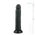 Easytoys - zaciskane, realistyczne dildo (20,5 cm) - czarne 