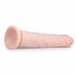 Easytoys - zaciskane, bardzo duże dildo (28,5 cm) - naturalne 