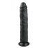 Easytoys - Bardzo duże dildo z zaciskiem (28,5 cm) - czarne 