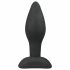 Easytoys - Silikonowy korek analny dildo - mały (czarny) 