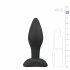 Easytoys - Silikonowy korek analny dildo - mały (czarny) 