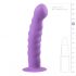 Easytoys - faliste dildo z zaciskami (fioletowe) 