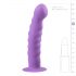 Easytoys - falisty, przyssawkowy dildo (fioletowy)