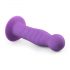 Easytoys - falisty, przyssawkowy dildo (fioletowy)