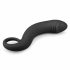 EasyToys Curved Dong - silikonowe dildo analne (czarne) 