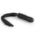 Easytoys Flogger - pejcz i silikonowe dildo w jednym (czarny) 