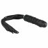 Easytoys Flogger - pejcz i silikonowe dildo w jednym (czarny) 