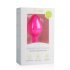 Easytoys Diamond - dildo analne z białym kamieniem (średnie) - różowe 