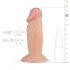 Real Fantasy Archi - małe, realistyczne dildo (11,5 cm) - naturalne 