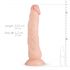 Real Fantasy Dylan – realistyczny dildo – 23 cm (naturalny)