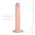 Real Fantasy Scott - realistyczne dildo z tapado (25 cm) - naturalne 