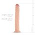 Real Fantasy Shawn - tapado-footed realistyczne duże dildo (35cm) - naturalne 