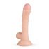 Real Fantasy Vince - zaciskane dildo z napletkiem na jądra 19,5 cm - naturalne 