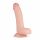 Real Fantasy Cliff - zaciskane dildo z jądrami (22 cm) - naturalne 