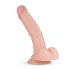 Real Fantasy Derek - zaciskane dildo z jądrami (22 cm) - naturalne 