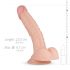 Real Fantasy Derek - realistyczny dildo z jądrami - 22cm (naturalny)