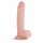 Real Fantasy Glynn - zaciskane dildo z jądrami (25 cm) - naturalne 