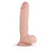 Real Fantasy Glynn - zaciskane dildo z jądrami (25 cm) - naturalne 