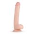 Real Fantasy Elvin - zaciskane dildo z jądrami (28 cm) - naturalne 