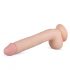 Real Fantasy Elvin - zaciskane dildo z jądrami (28 cm) - naturalne 