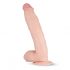 Real Fantasy Dwane - dildo z zaciskiem na jądra (31 cm) - naturalne 