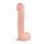 Real Fantasy Lexon - zaciskane dildo z jądrami (33 cm) - naturalne 