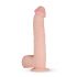 Real Fantasy Lexon - zaciskane dildo z jądrami (33 cm) - naturalne 