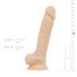 Real Fantasy Percy - zaciskane, realistyczne dildo (17,6 cm) - naturalne 