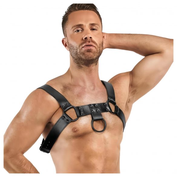 Bedroom Fantasies Bruno - body harness top (czarny) - S-XL 