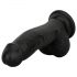 Easytoys - realistyczne dildo z jądrami - 12 cm (czarne)